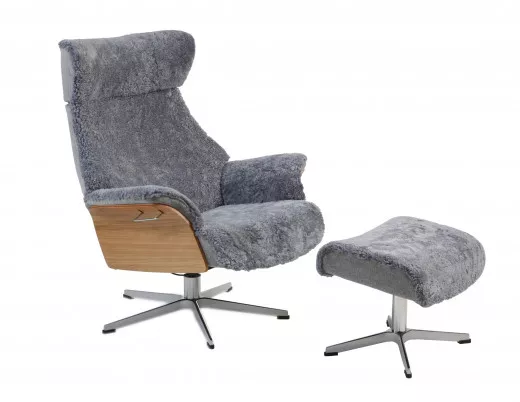 Konfigurator für AIR Sessel + Hocker in Schaffell