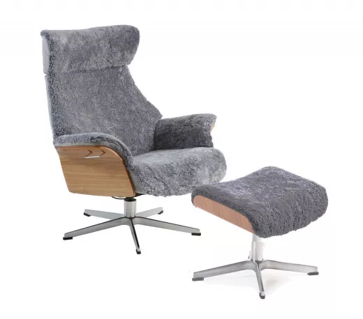 Konfigurator für AIR Sessel + Hocker in Schaffell