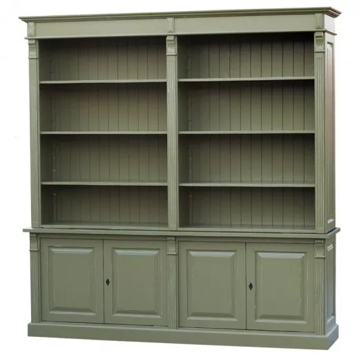 Bücherschrank / Bibliothek, Fichte massiv, lackiert