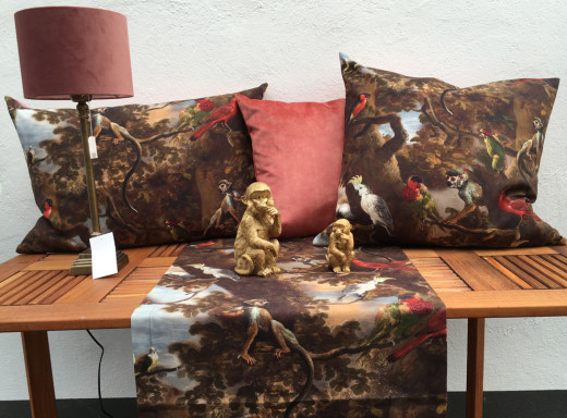 VINCENT Samt brass KH 60x60cm