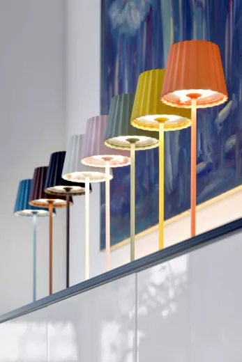 TROLL 2.0 Outdoorleuchte anthrazit, dimmbar, Akkubetrieben, H 38 cm