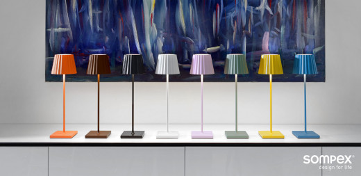 TROLL 2.0 Outdoorleuchte anthrazit, dimmbar, Akkubetrieben, H 38 cm