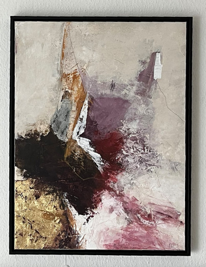 Gemälde INFINITY 2, Freja, 60x80 cm, schwarz gerahmt