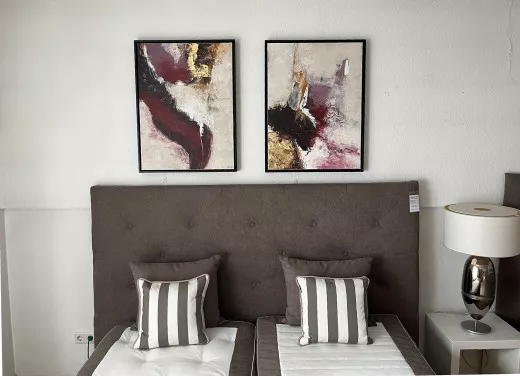 Gemälde INFINITY 3, Freja, 60x80 cm, schwarz gerahmt