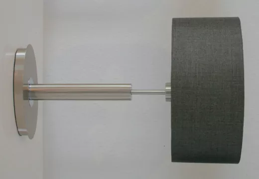 LOS ANGELES, Leuchtenfuss, 42cm, Nickel sat.