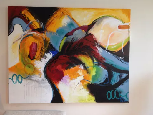 Gemälde DEPECHE 2, 150 x 118cm, Künstler Peter