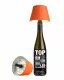 TOP Flaschenleuchte orange, 1,5W LED, akkubetrieben, dimmbar