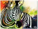 Gemälde ZEBRA COLOUR 1, 150 x 118cm, Künstler: Felix