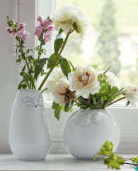 Vasen mit Gesicht ENTSPANNT und AMÜSIERT