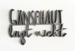 GÄNSEHAUT LÜGT NICHT Mausgrau