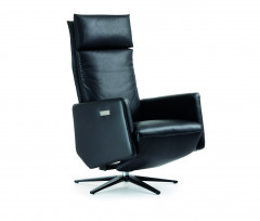 CHARLY Sessel, NORMANDIE schwarz, Sternfuss matt schwarz