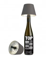 TOP Flaschenleuchte anthrazit, 1,5W LED, akkubetrieben, dimmbar