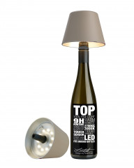 TOP Flaschenleuchte sand, 1,5W LED, akkubetrieben, dimmbar