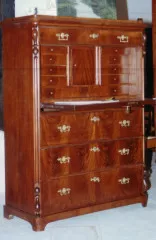Schreibschrank Mahagoni um 1870