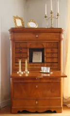 Biedermeier - Schreibschrank Ulme um 1840/50